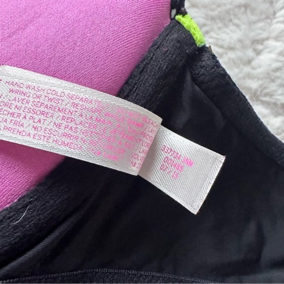 Victoria's Secret PINK | Black Dot & Neon Wear Everywhere Push-Up | Size 34B - Picture 12 of 12